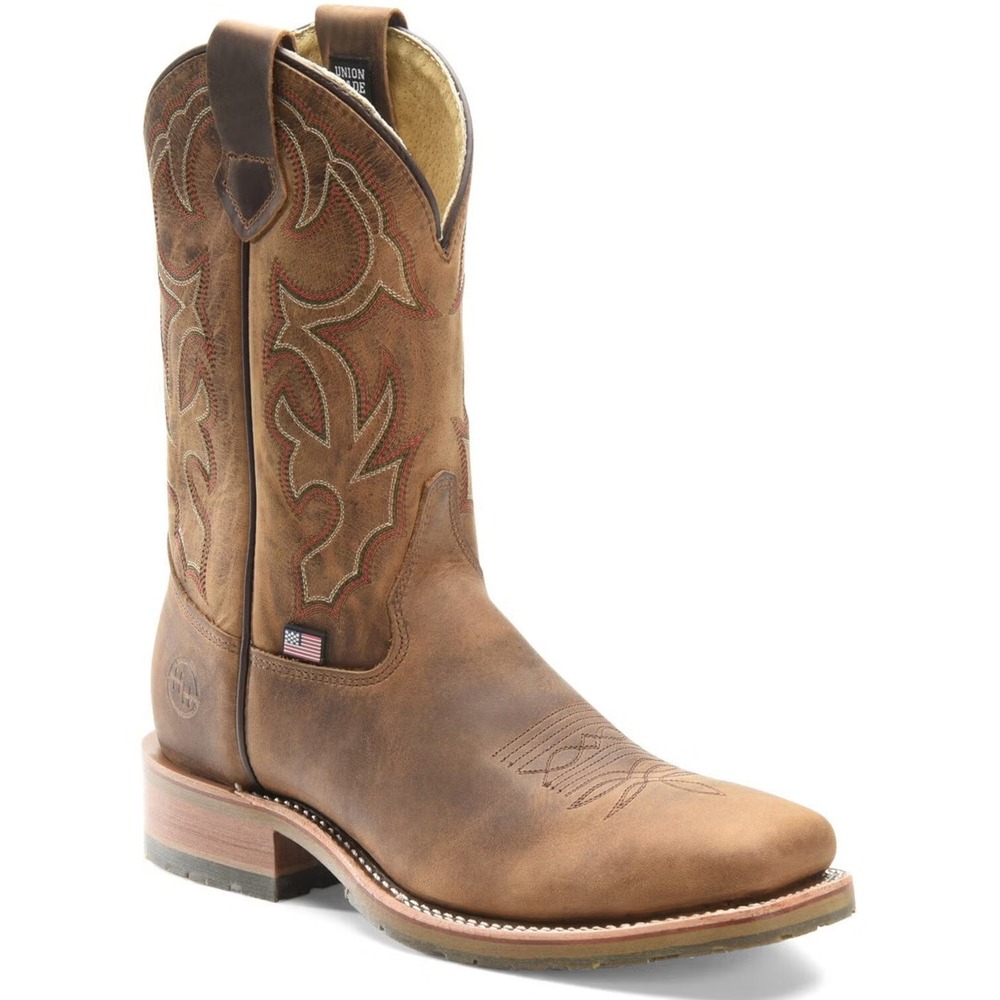 Double H® (Men's 13 D) Anton™ Western Steel Toe Work Boots in Brown - $300